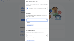 Google Results About You Page